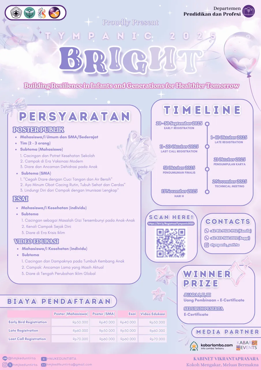 TYMPANIC (Lomba Poster, Essai, dan Video Edukasi)