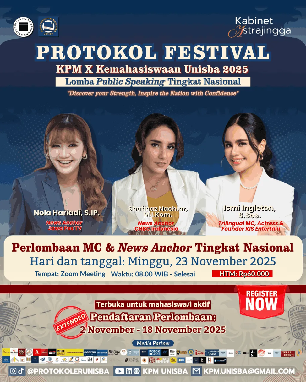 Protokol Festival KPM x Kemahasiswaan Unisba 2025