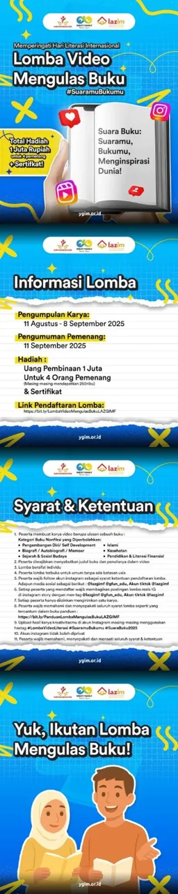 Lomba Video Mengulas Buku!✨📚