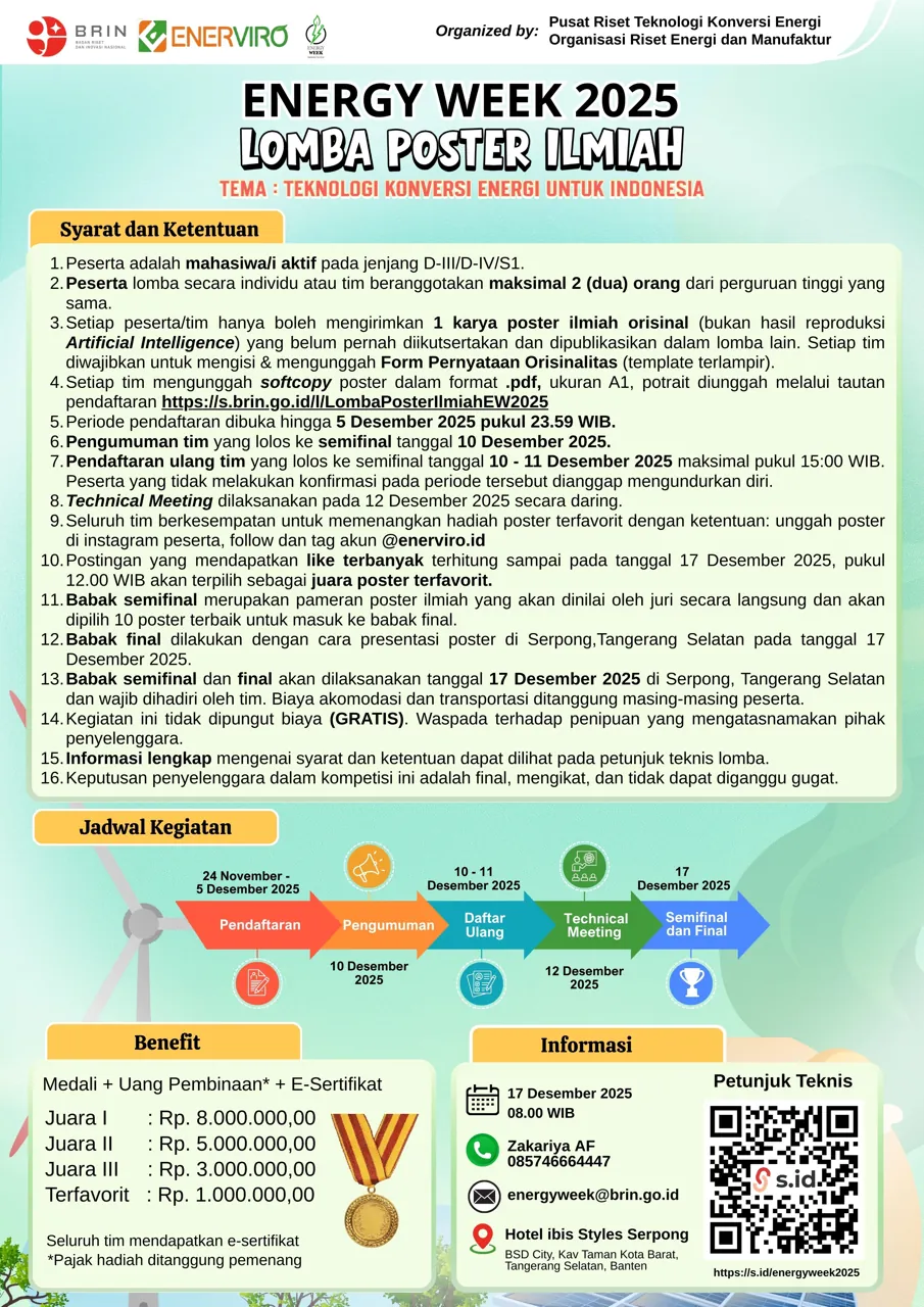 LOMBA POSTER ILMIAH ENERGY WEEK 2025